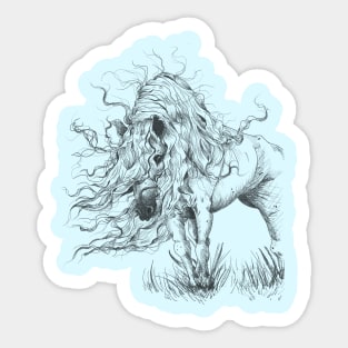 Wispy Horse Sticker